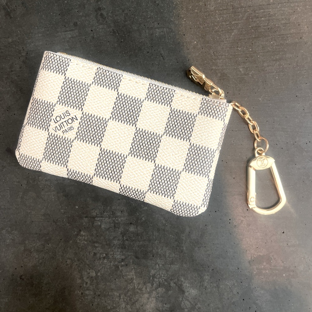 Luxury LV card case wallet Damier Azur